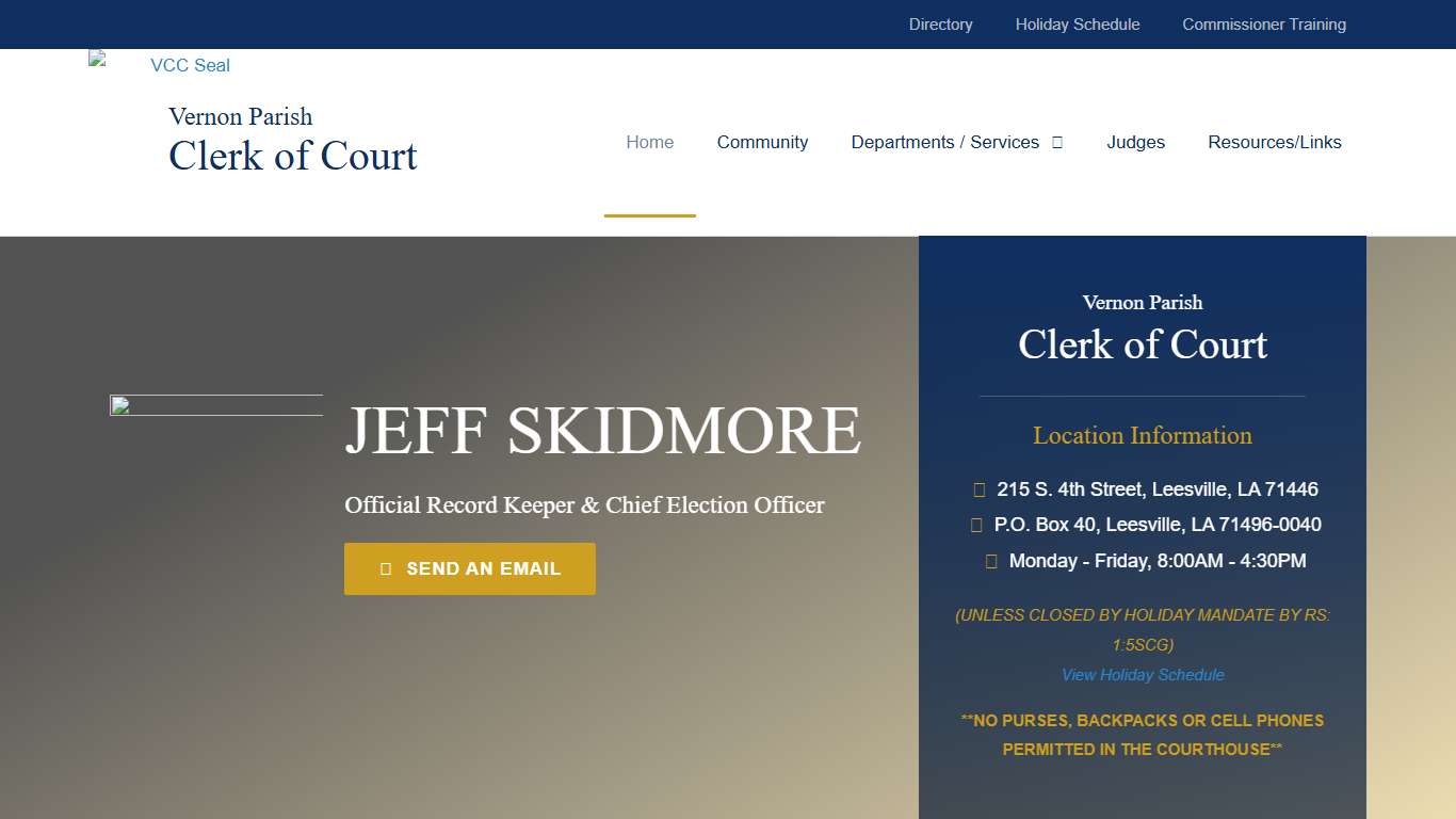 Home - Vernon Parish Clerk of Court - Leesville, LA