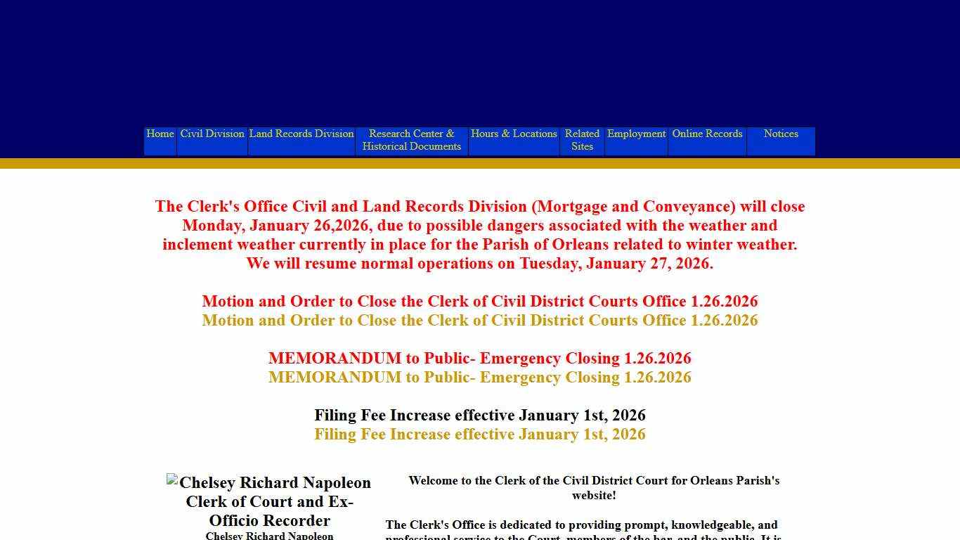 Orleans Parish Civil Clerk of Court